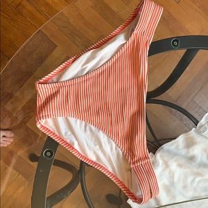 Striped bikini bottoms